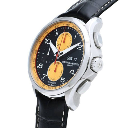 Baume & Mercier Clifton Club Black Dial Chronograph Men's Watch 10371