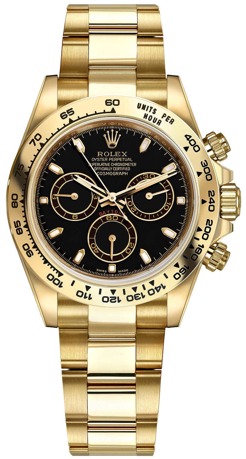 Rolex Cosmograph Daytona Black Dial Men's Watch 116508-0004