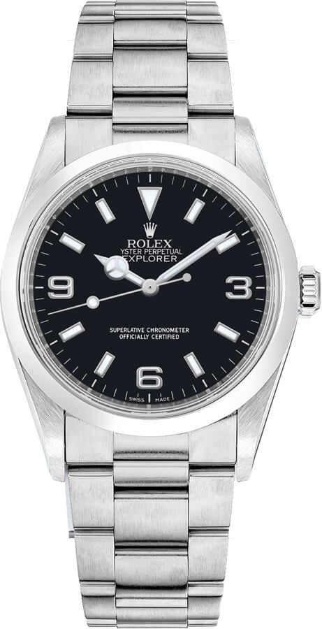 Rolex Explorer Stainless Steel Automatic Oyster Bracelet Unisex Watch 14270