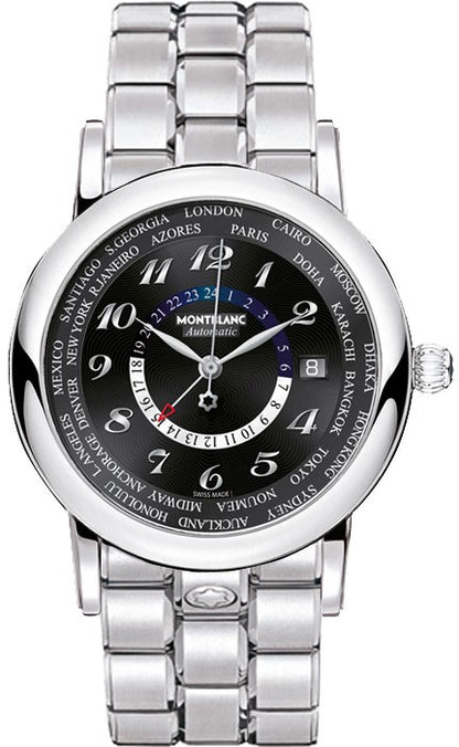 MontBlanc Star World Time GMT Automatic Men's Luxury Watch 109285