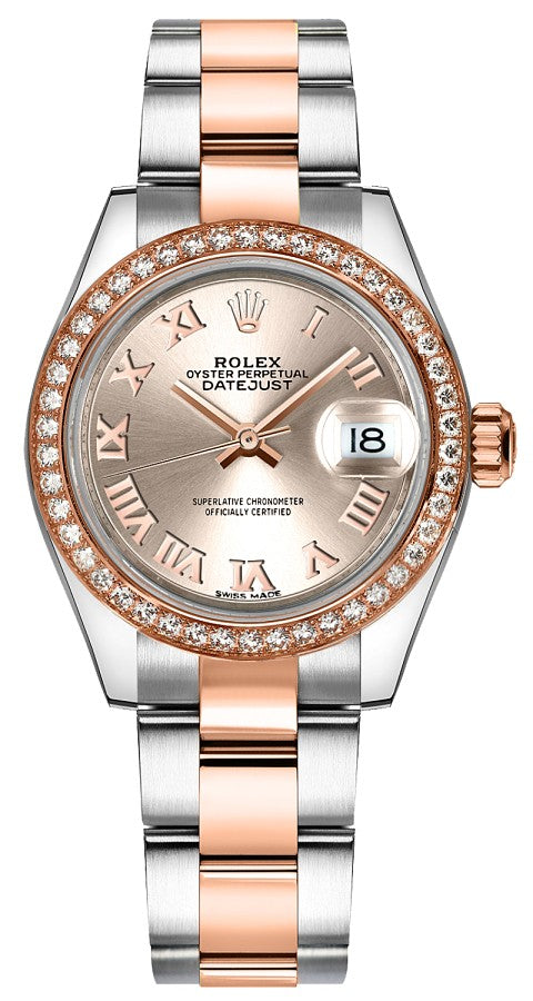 Rolex Lady-Datejust 28 Oyster Bracelet Diamond Watch 279381RBR-0006