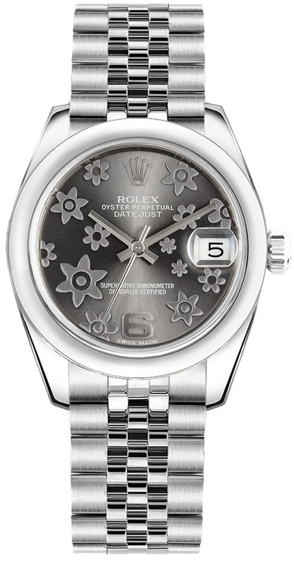Rolex Datejust 31 Floral Motif Dial Watch 178240-0039