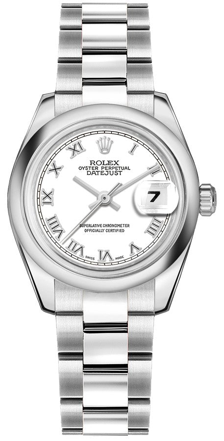 Rolex Datejust 31 White Dial Domed Bezel Women's Watch 178240-0031