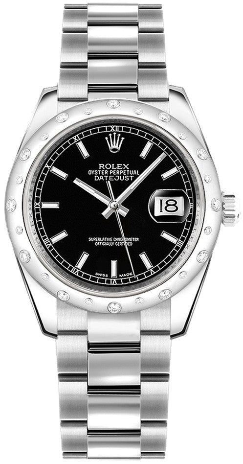 Rolex Datejust 31 Black Dial Oyster Bracelet Watch 178344-0057