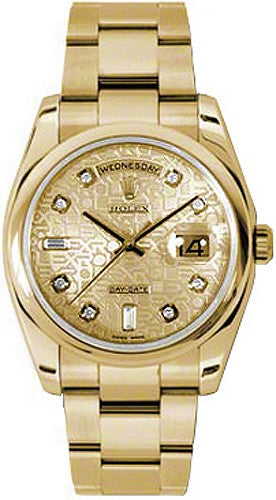 Rolex Day-Date 36 Oyster Bracelet Yellow Gold Watch 118208-0083