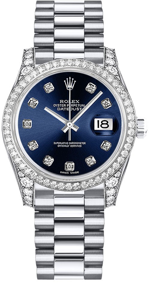 Rolex Datejust 31 Blue Diamond Watch 178159-0020