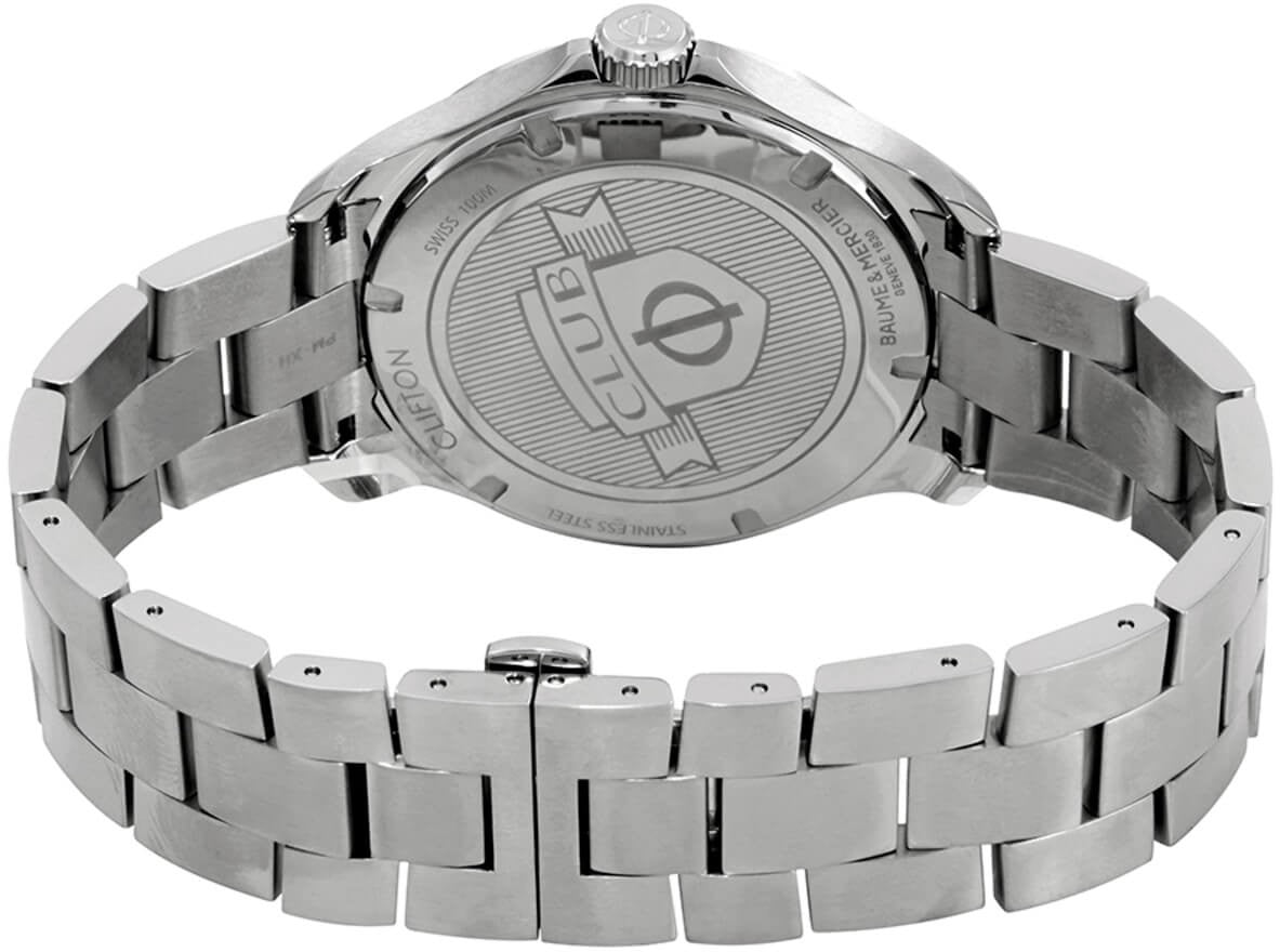 Baume & Mercier Clifton Blue Dial 42mm Steel Men's Sports Watch 10413