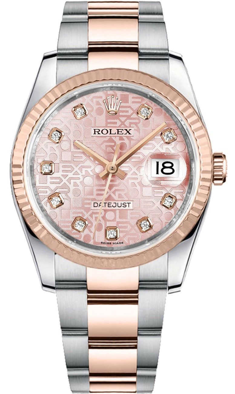 Rolex Datejust 36 Pink Diamond Jubilee Dial Watch 116231-0076