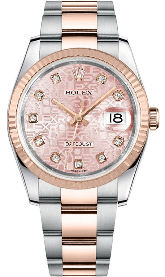 Rolex Datejust 36 Pink Diamond Jubilee Dial Watch 116231-0076