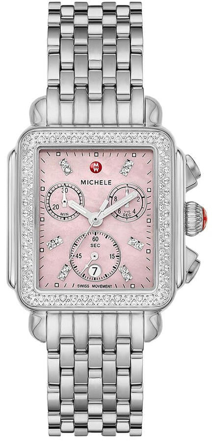 Michele Deco Diamond Stainless Steel Women's Watch MWW06A000784