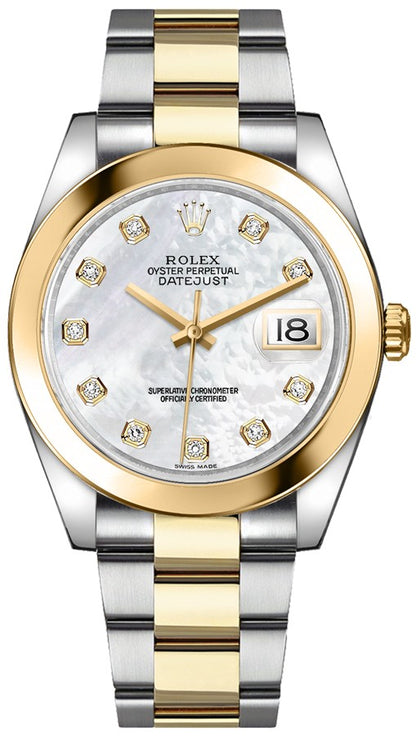 Rolex Datejust 41 Mother of Pearl Diamond Watch 126303-0017