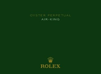 Rolex Air King 34mm Silver Dial Luxury Watch 14000