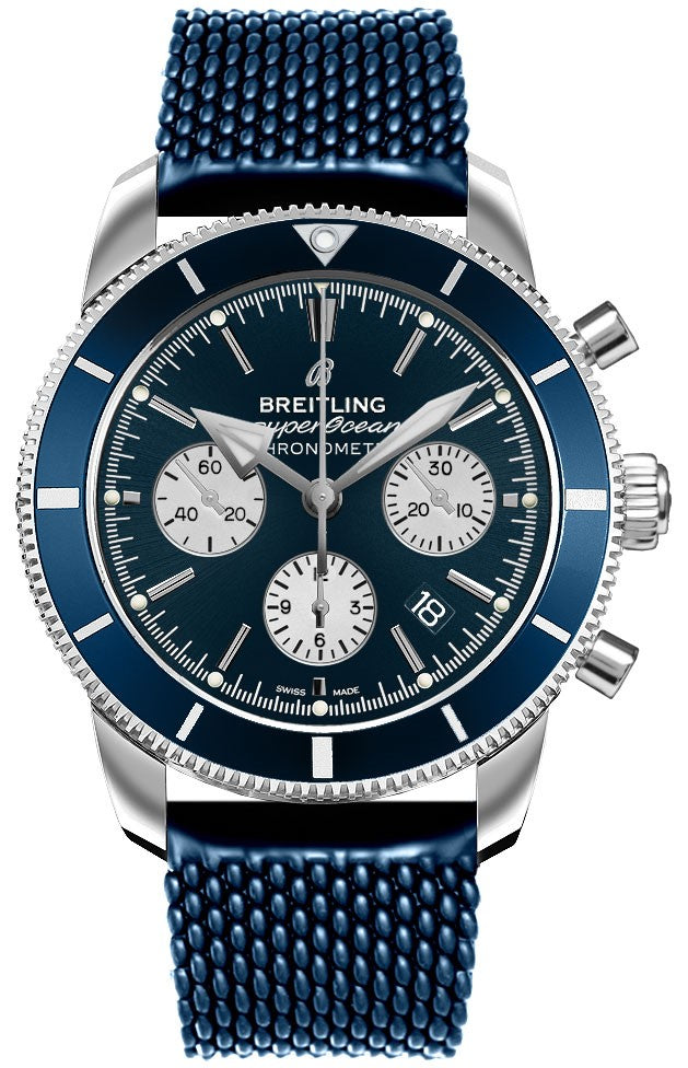 Breitling Superocean Heritage II B01 Chronograph 44 Blue Dial Men's Watch AB0162161C1S1