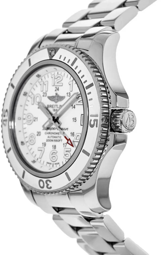 Breitling Superocean II 36 White Dial Women's Watch A17312D2/A775-179A