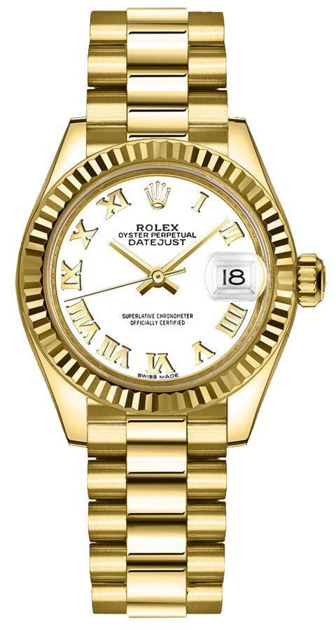 Rolex Lady-Datejust 28 President Bracelet Women's Watch 279178-0029