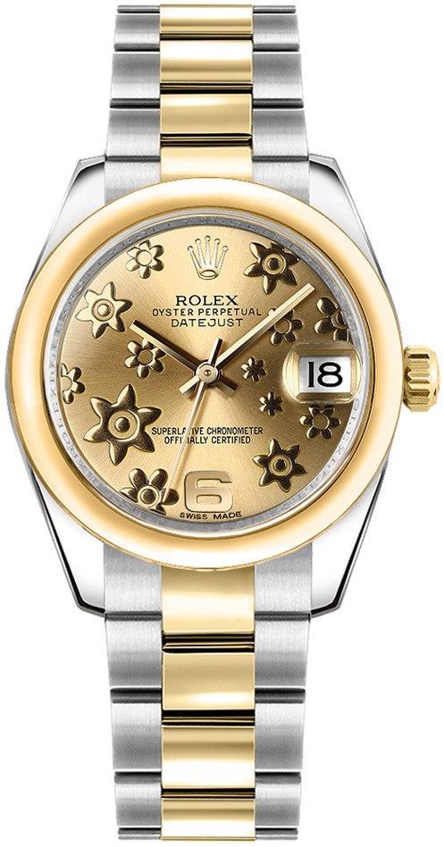 Rolex Datejust 31 Yellow Gold & Oystersteel Watch 178243-0078