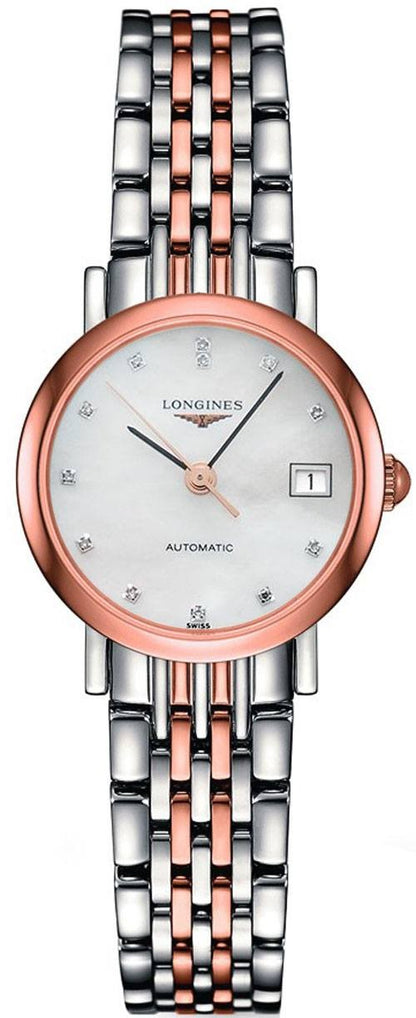 Longines Elegant Collection Rose Gold / Steel 25.5mm Women's Watch L4.309.5.87.7