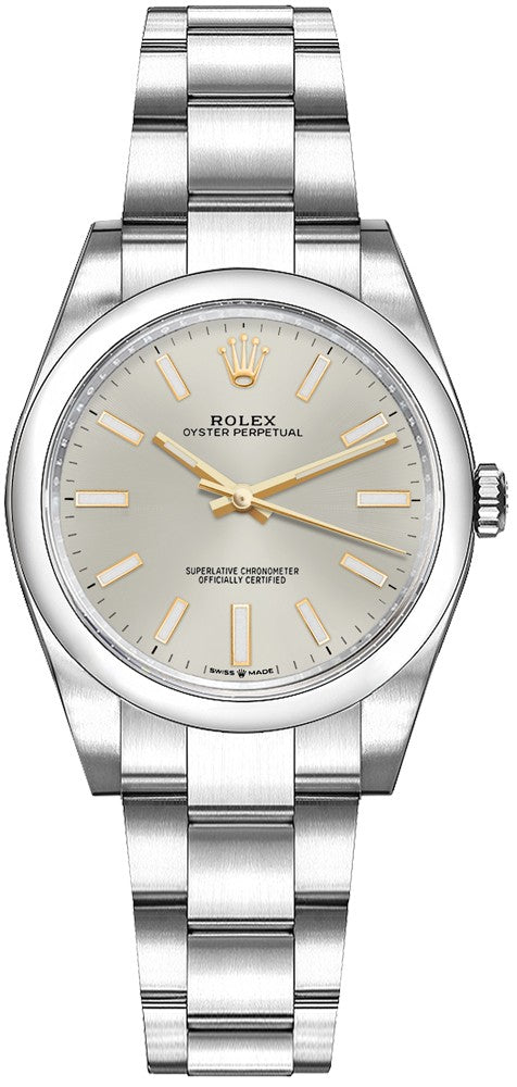 Rolex Oyster Perpetual 31 Silver Dial Women's Watch 277200-0001
