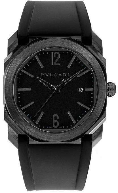 Bvlgari Octo Ultranero Black Steel Automatic 41mm Men's Watch 102737