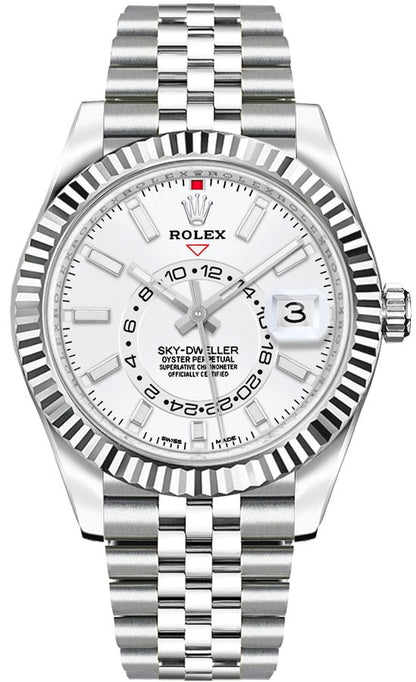 Rolex Sky-Dweller White Dial Jubilee Men's Watch M326934-0002