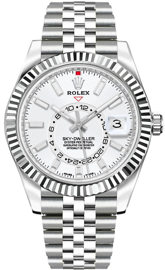 Rolex Sky-Dweller White Dial Jubilee Men's Watch M326934-0002