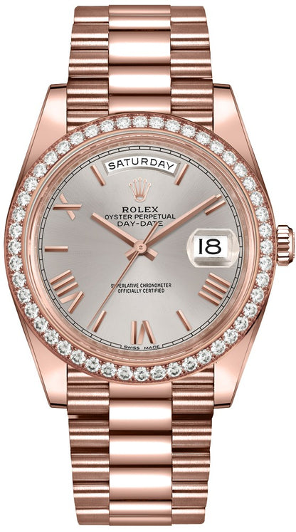 Rolex Day-Date Sundust Dial President Bracelet Men's Watch 228345RBR-0008