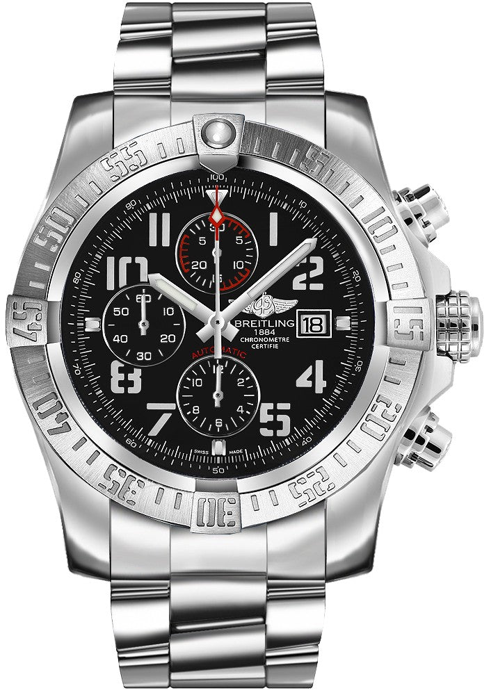 Breitling Super Avenger II Steel Volcano Black A13371111B2A1