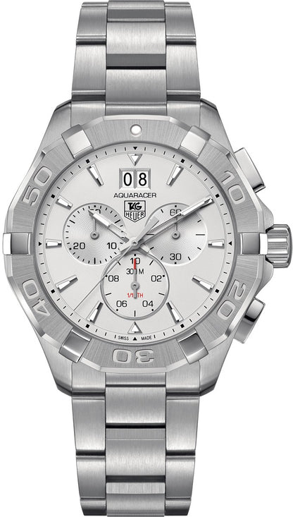 Tag Heuer Aquaracer Silver Dial Chronograph Men's Watch CAY1111.BA0925