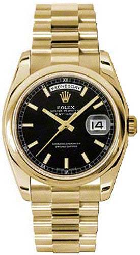 Rolex Day-Date 36 Automatic Solid Gold Watch 118208-0082