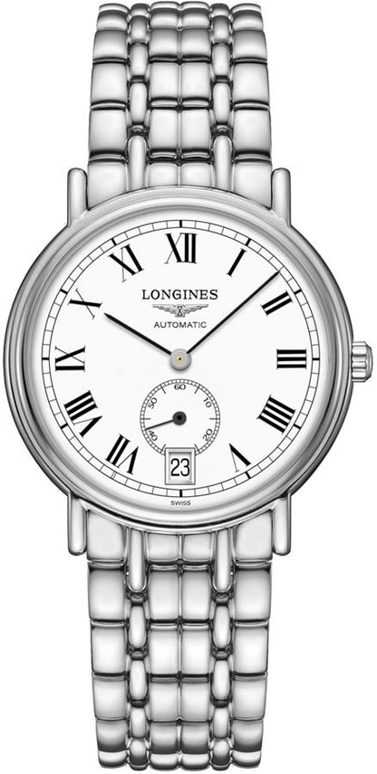Longines Presence White Dial Luxury Watch L4.804.4.11.6