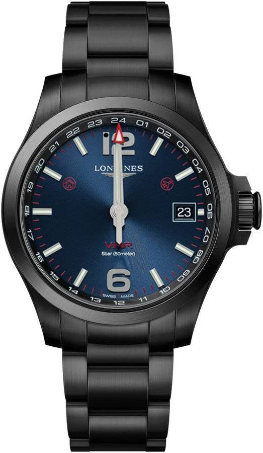 Longines Conquest V.H.P. Blue Dial GMT Men's Watch L3.718.2.96.6