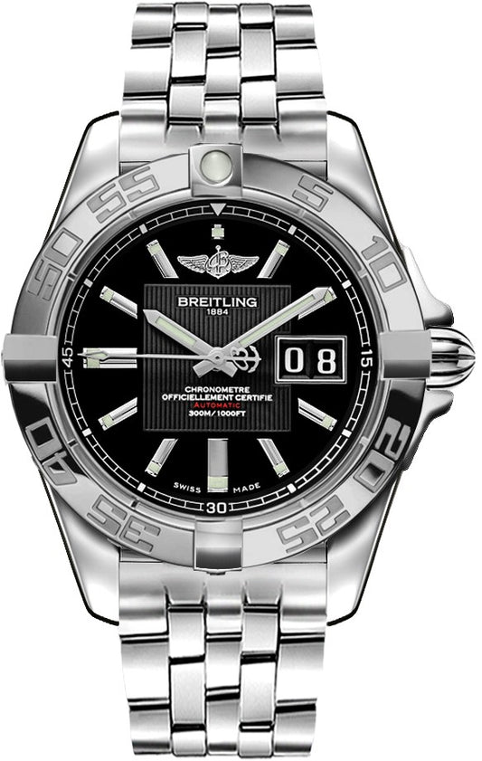 Breitling Galactic 41 Black Dial Men's Watch A49350L2/BA07-366A