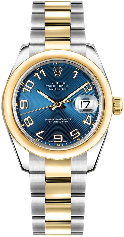 Rolex Datejust 31 Steel & Gold Blue Dial Watch 178243