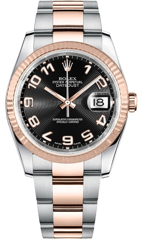 Rolex Datejust 36 Black Dial Automatic Watch 116231-0066