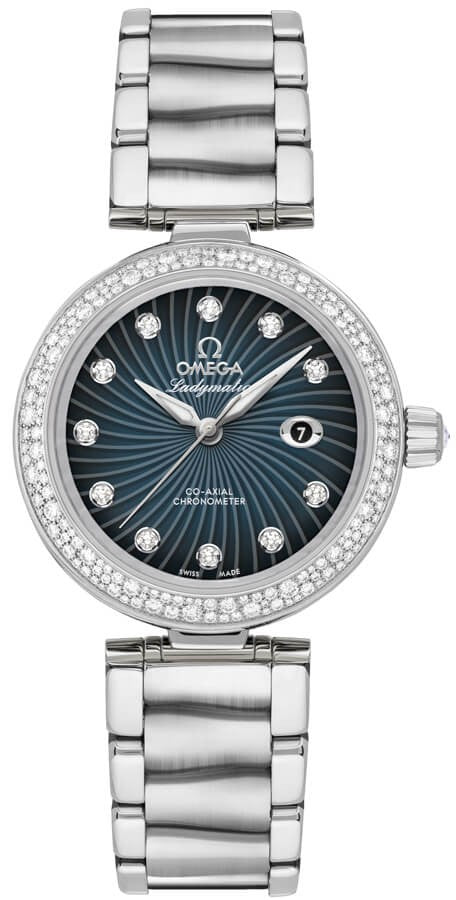 Omega De Ville Ladymatic Diamond 34mm Women's Watch 425.35.34.20.56.001