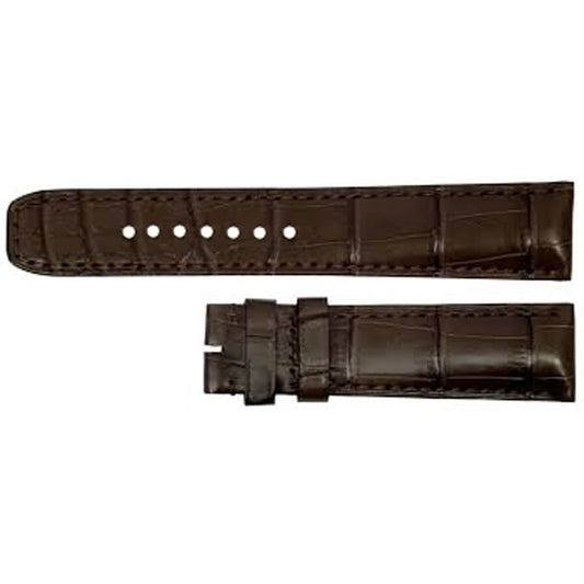 Baume et Mercier 21mm Inlet Dark Brown Leather OEM Watch Strap MX003NPD