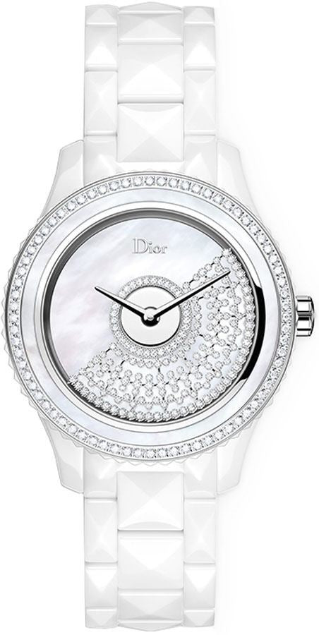 Christian Dior VIII Grand Bal White Pearl & Diamond Women's Luxury Watch CD124BE4C001