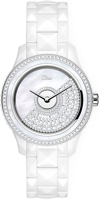 Christian Dior VIII Grand Bal White Pearl & Diamond Women's Luxury Watch CD124BE4C001