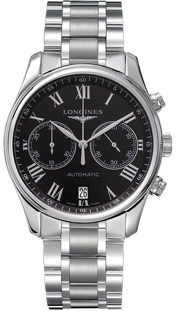 Longines Master Collection Chronograph Black Dial Men's Watch L2.629.4.51.6