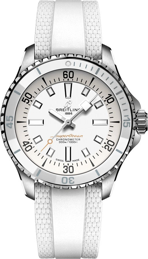Breitling Superocean Automatic 36 White Dial Women's Watch A17377211A1S1