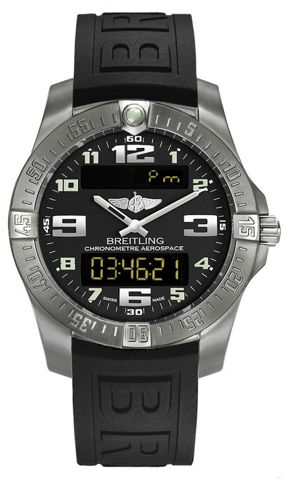 Breitling Professional Aerospace Evo Digital Black Dial Men's Watch E7936310/BC27-153S