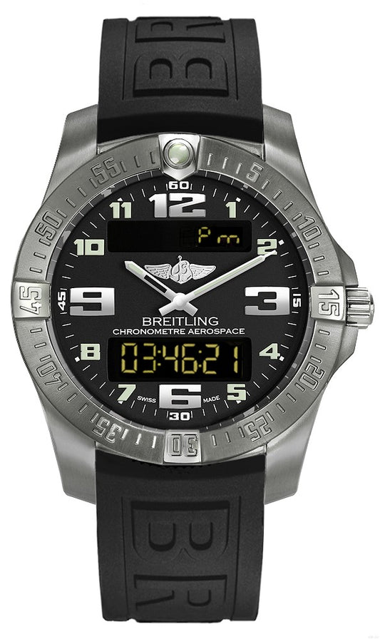 Breitling Professional Aerospace Evo Digital Black Dial Men's Watch E7936310/BC27-153S