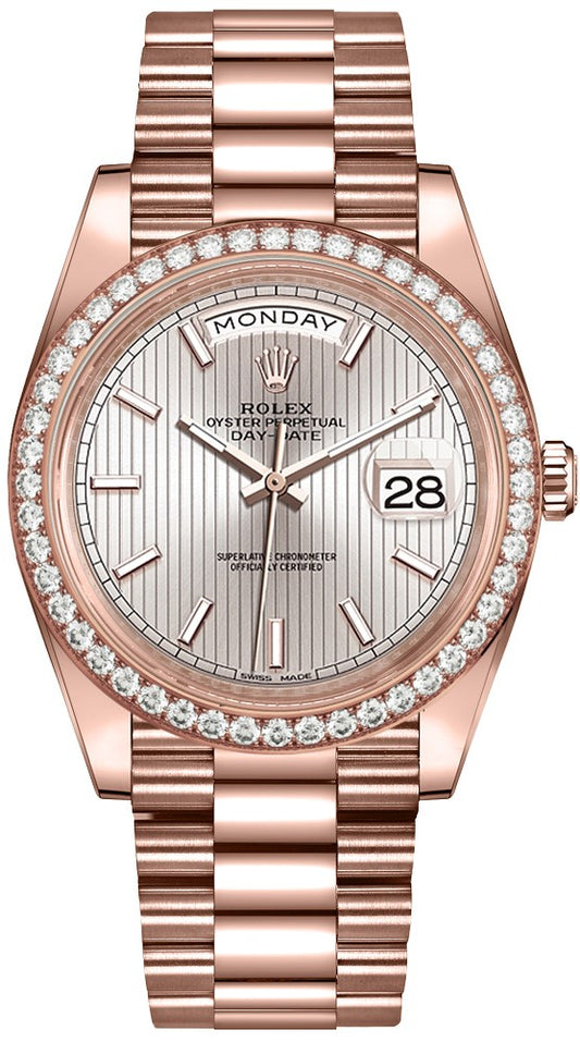 Rolex Day-Date 40 Sundust Stripe Motif Dial Men's Watch 228345RBR-0010