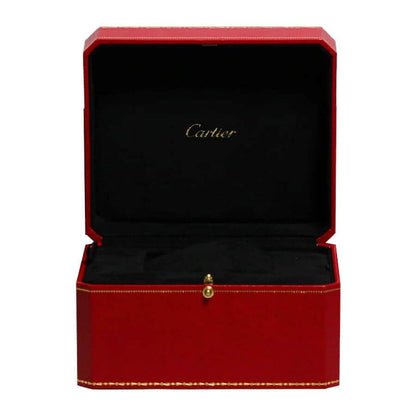 Cartier Santos De Cartier Chronograph Silver Dial Black Rubber Men's Watch WSSA0017